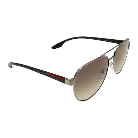 PRADA Sport Sunglasses SPS 500 Gunmetal Plus Carbon Fiber 